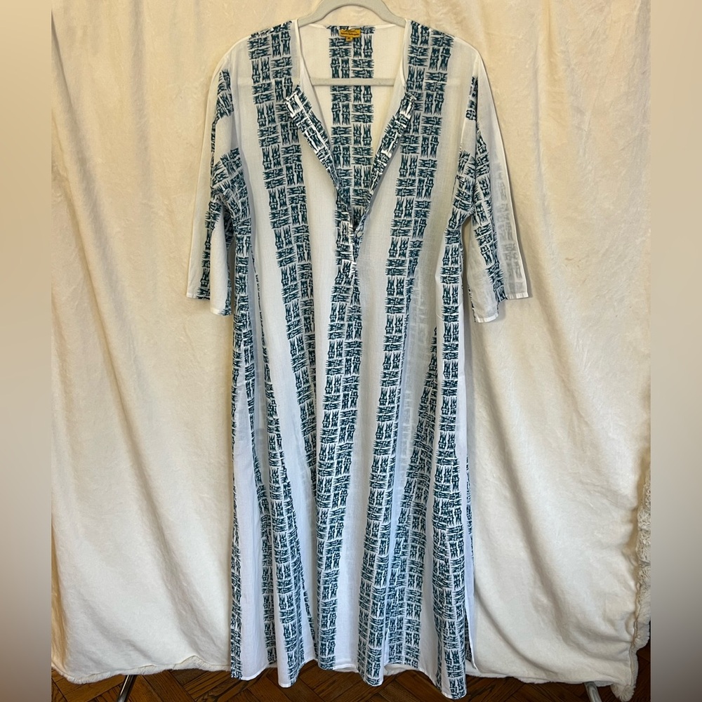 ROBERTA ROLLER RABBIT Kurta/caftan/dress. Size XL. 100% cotton.